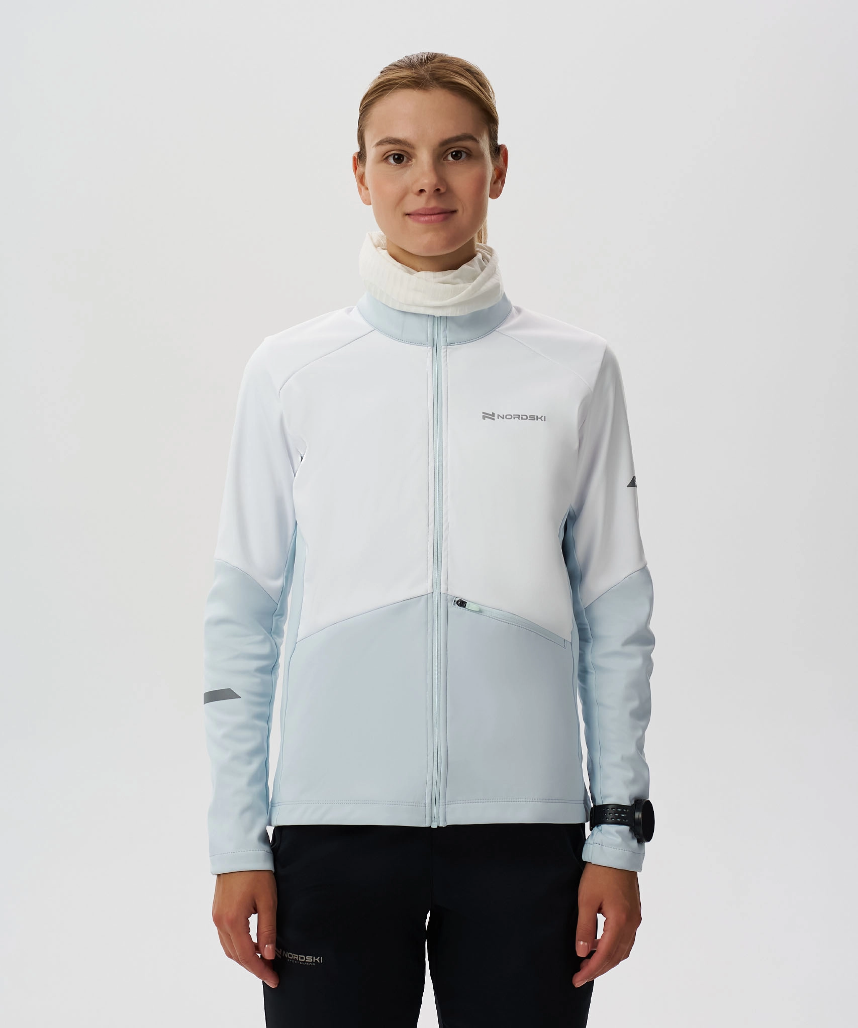 Тренировочная куртка Nordski Pro 2.0 White/Pearl Blue W