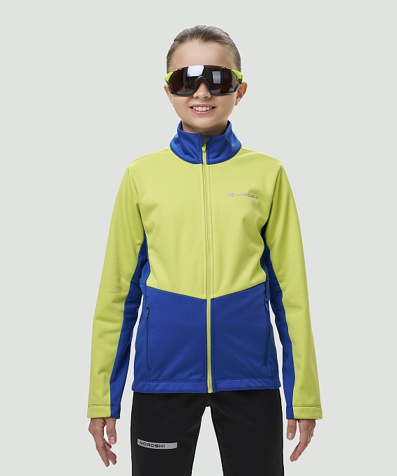 Тренировочная куртка Nordski Jr. Advance True Blue/Lime