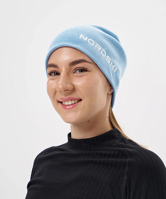 Шапка Nordski Embroidery Aqua