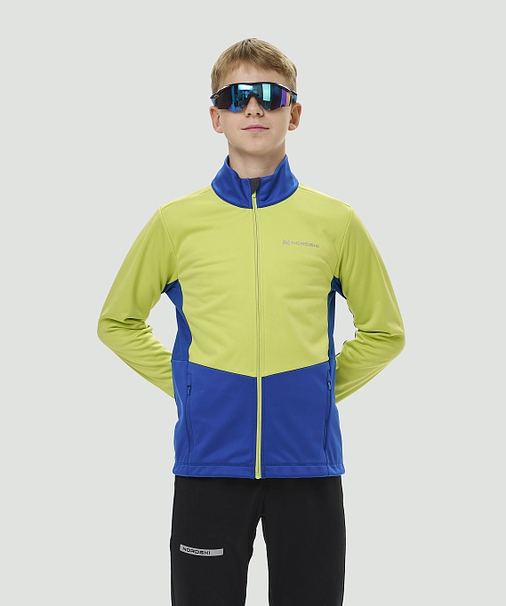 Тренировочная куртка Nordski Jr. Advance True Blue/Lime