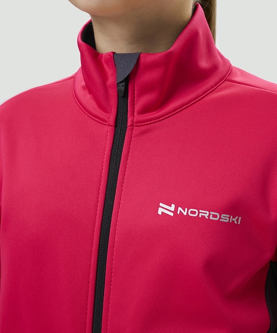 Тренировочная куртка Nordski Jr. Advance Pink/Black