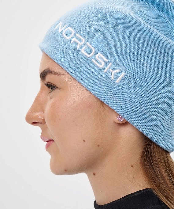 Шапка Nordski Embroidery Aqua