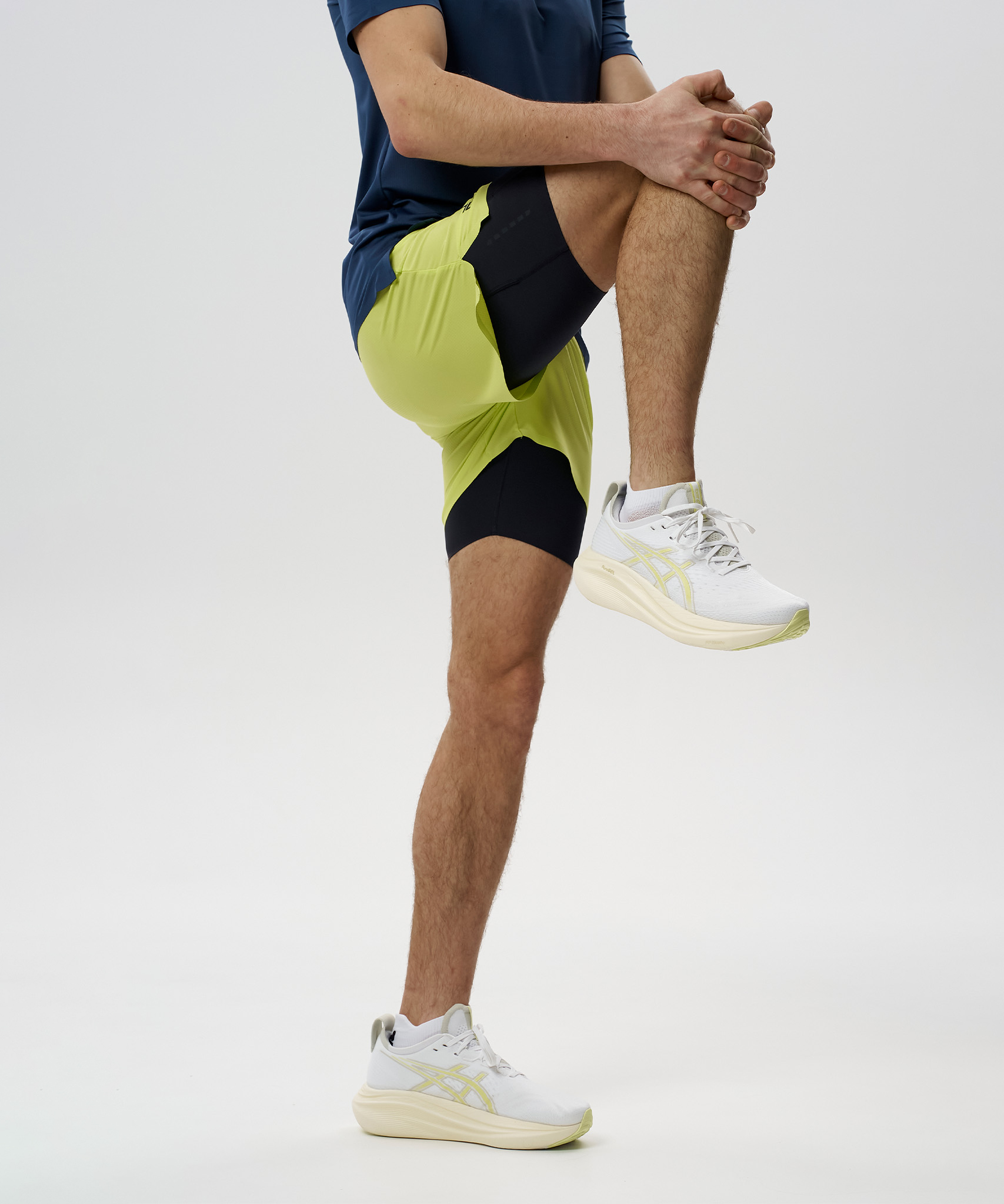 Шорты 2 в 1 Nordski Road Lime/Black