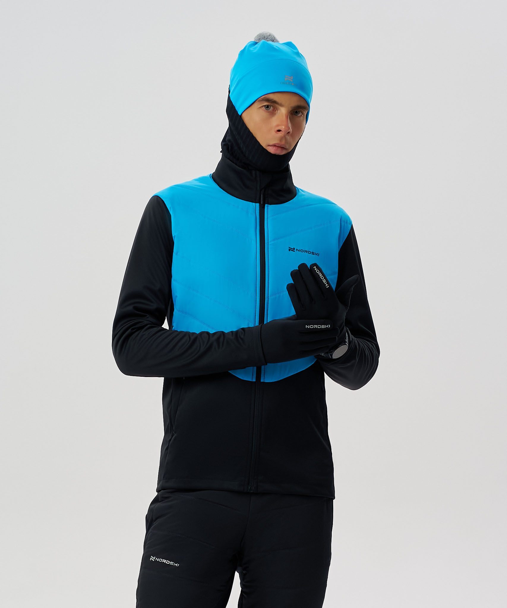 Куртка Nordski Hybrid Pro 2.0 Black/Light Blue