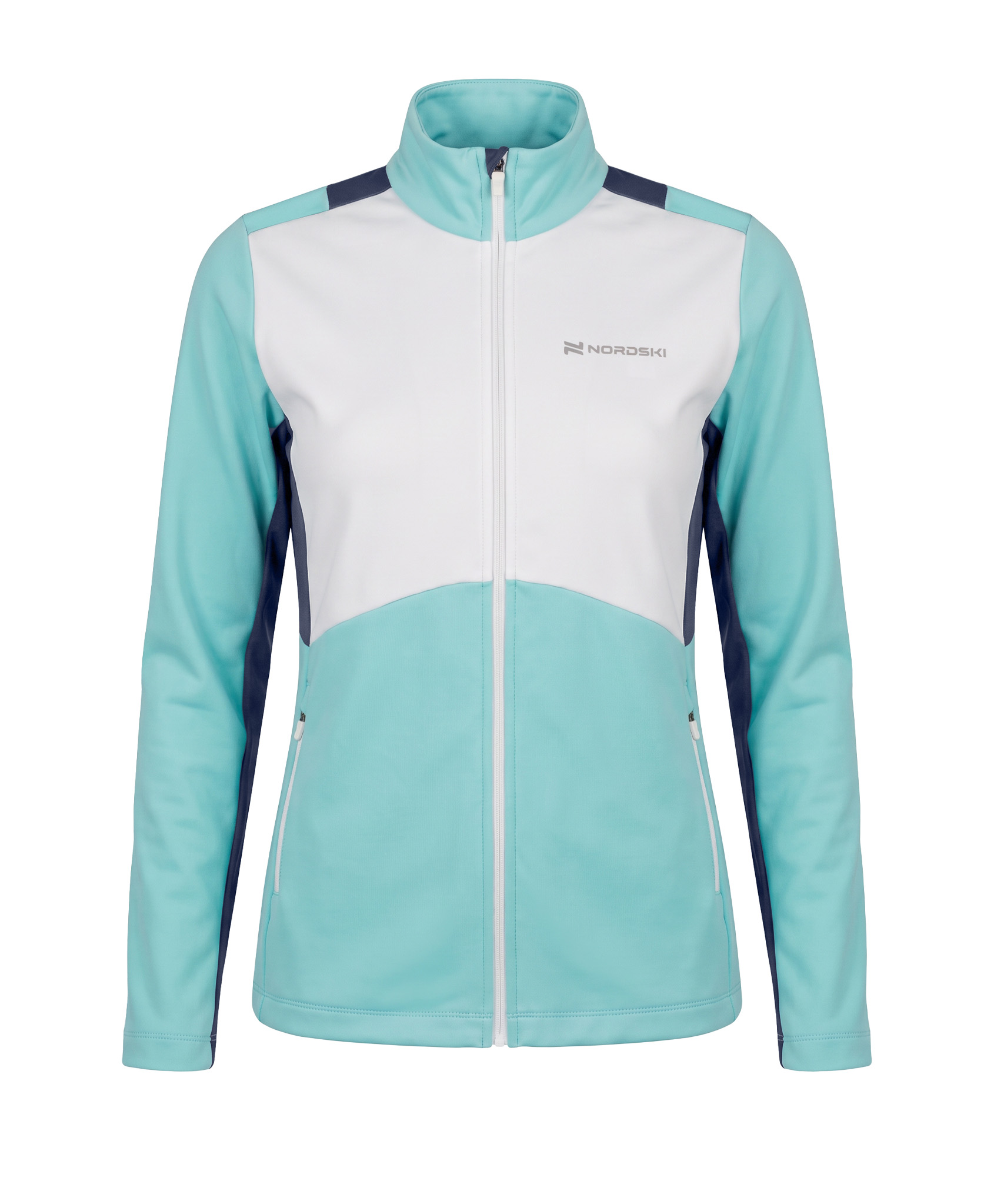 Тренировочная куртка Nordski Advance White/Mint/Titan W