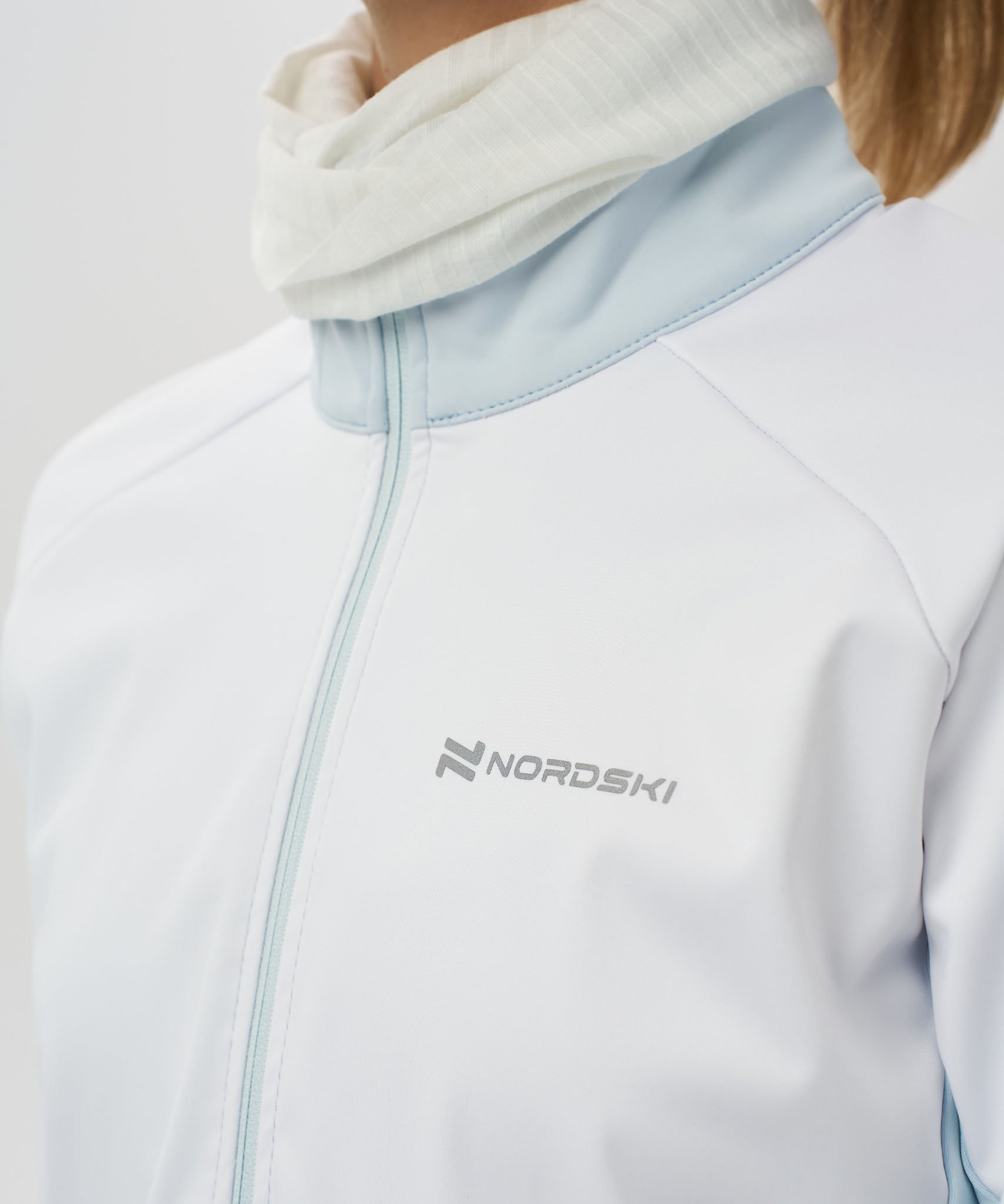 Тренировочная куртка Nordski Pro 2.0 White/Pearl Blue W