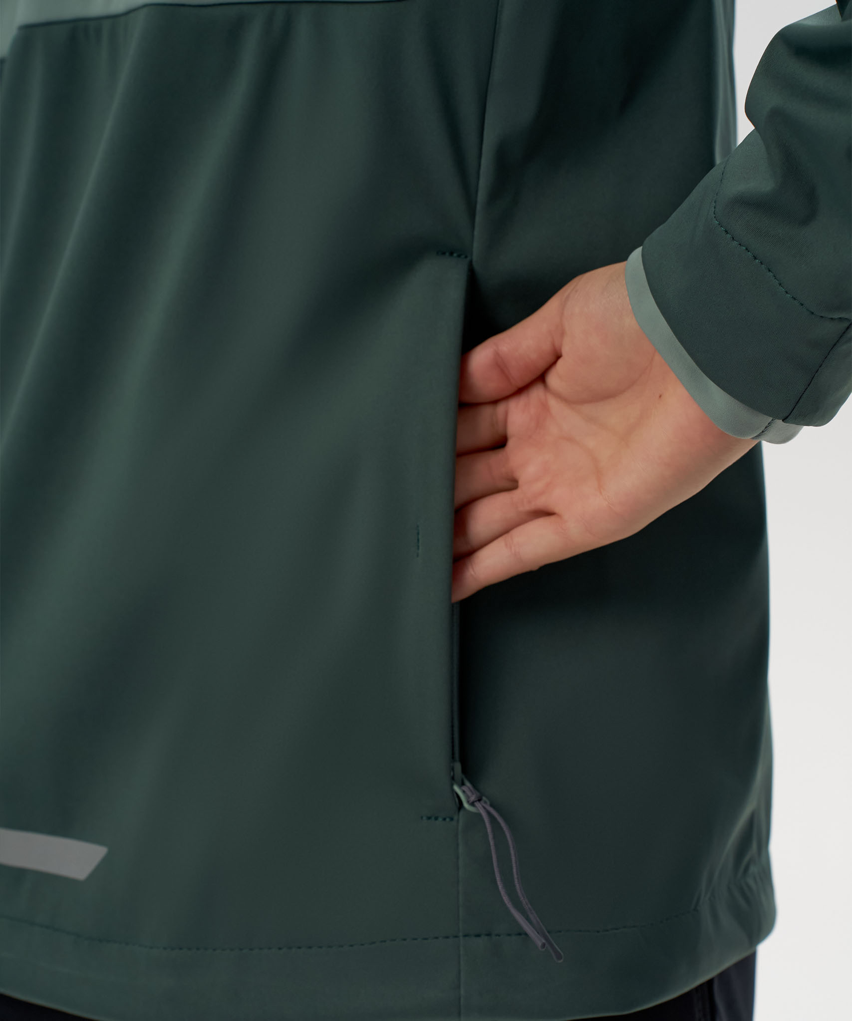 Тренировочная куртка Nordski PRO TOUR HOOD White/Dark Mint/Ice Mint W