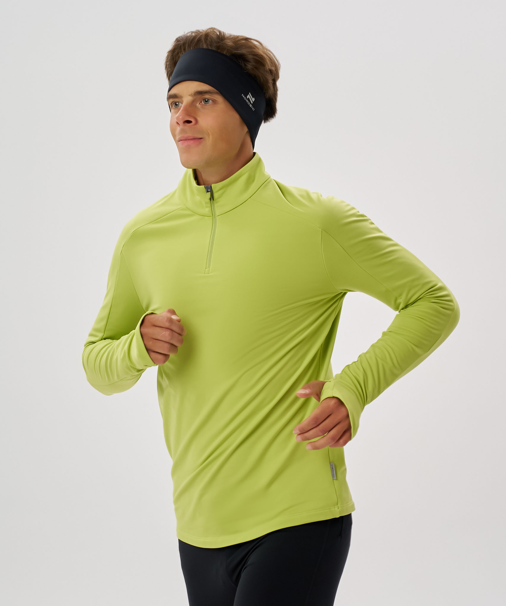Лонгслив Nordski Winter Running Lime