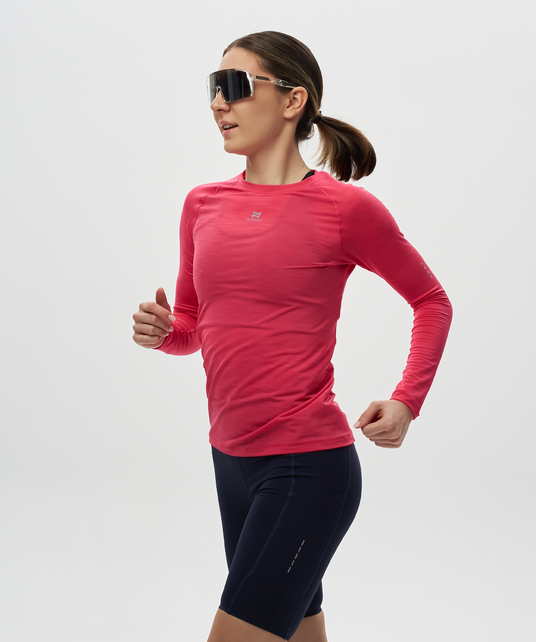 Футболка Nordski Pro Magenta W с длинным рукавом