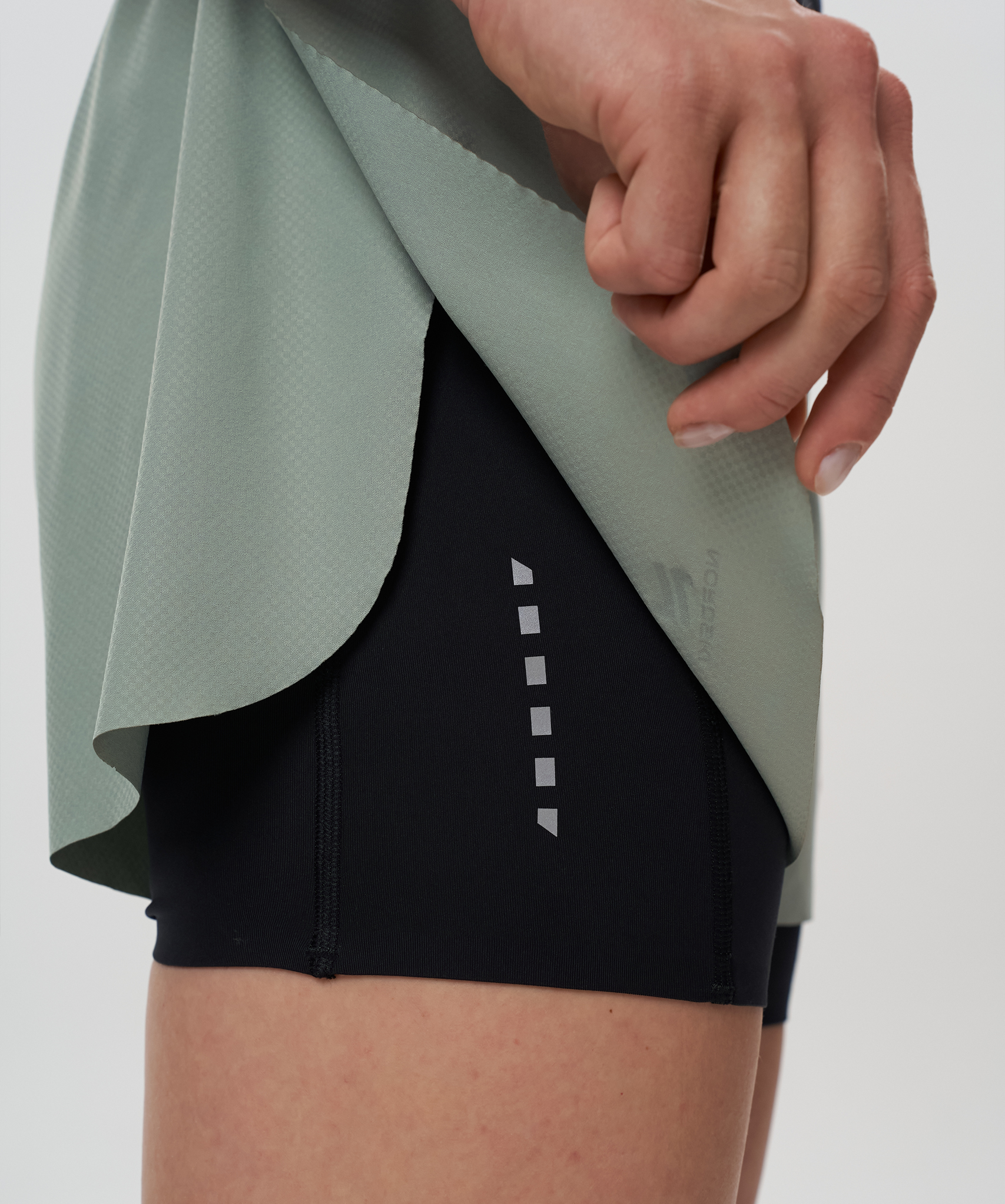 Шорты 2 в 1 Nordski Road Ice Mint/Black W