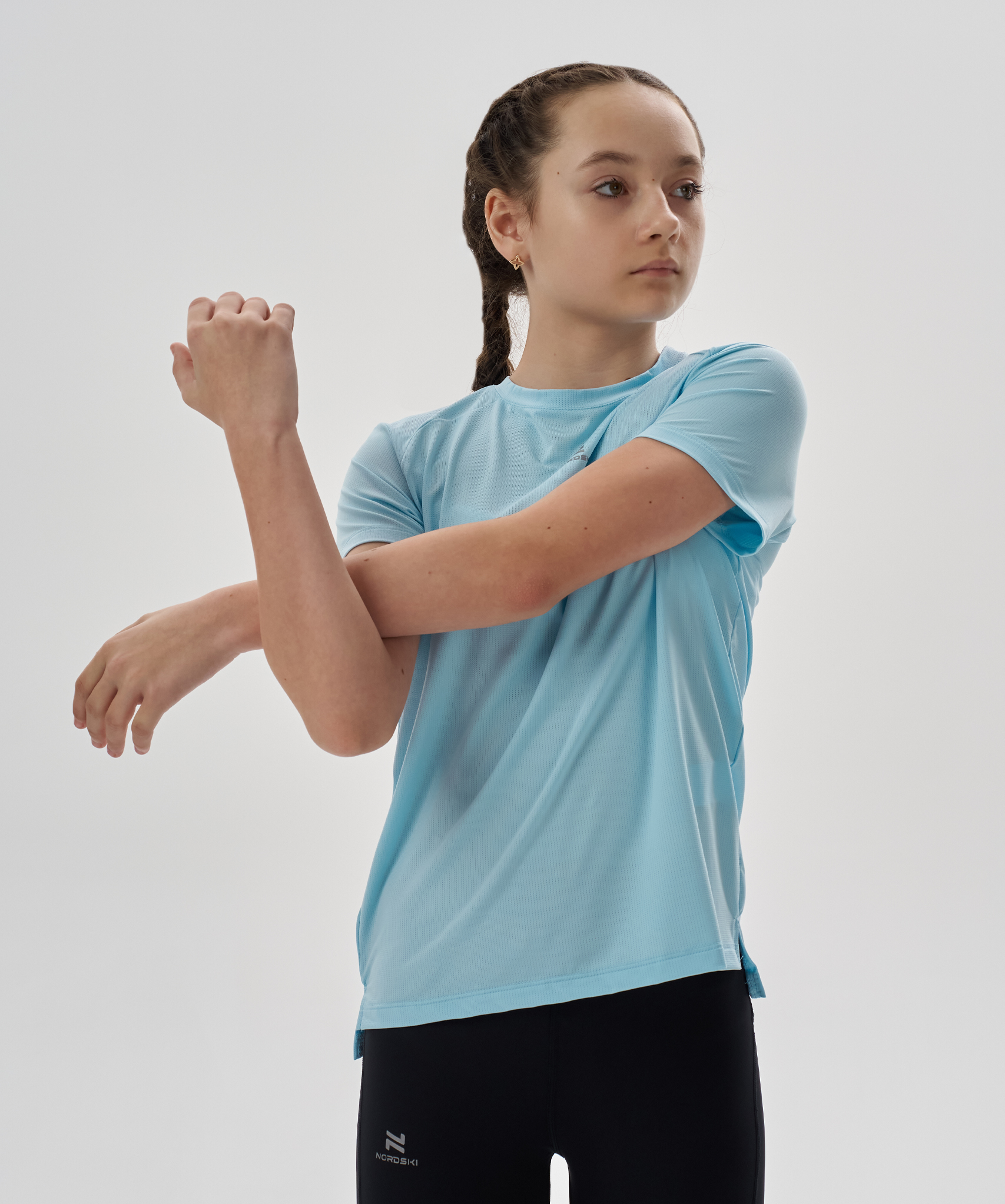 Футболка Nordski Jr. Run 2.0 Sky