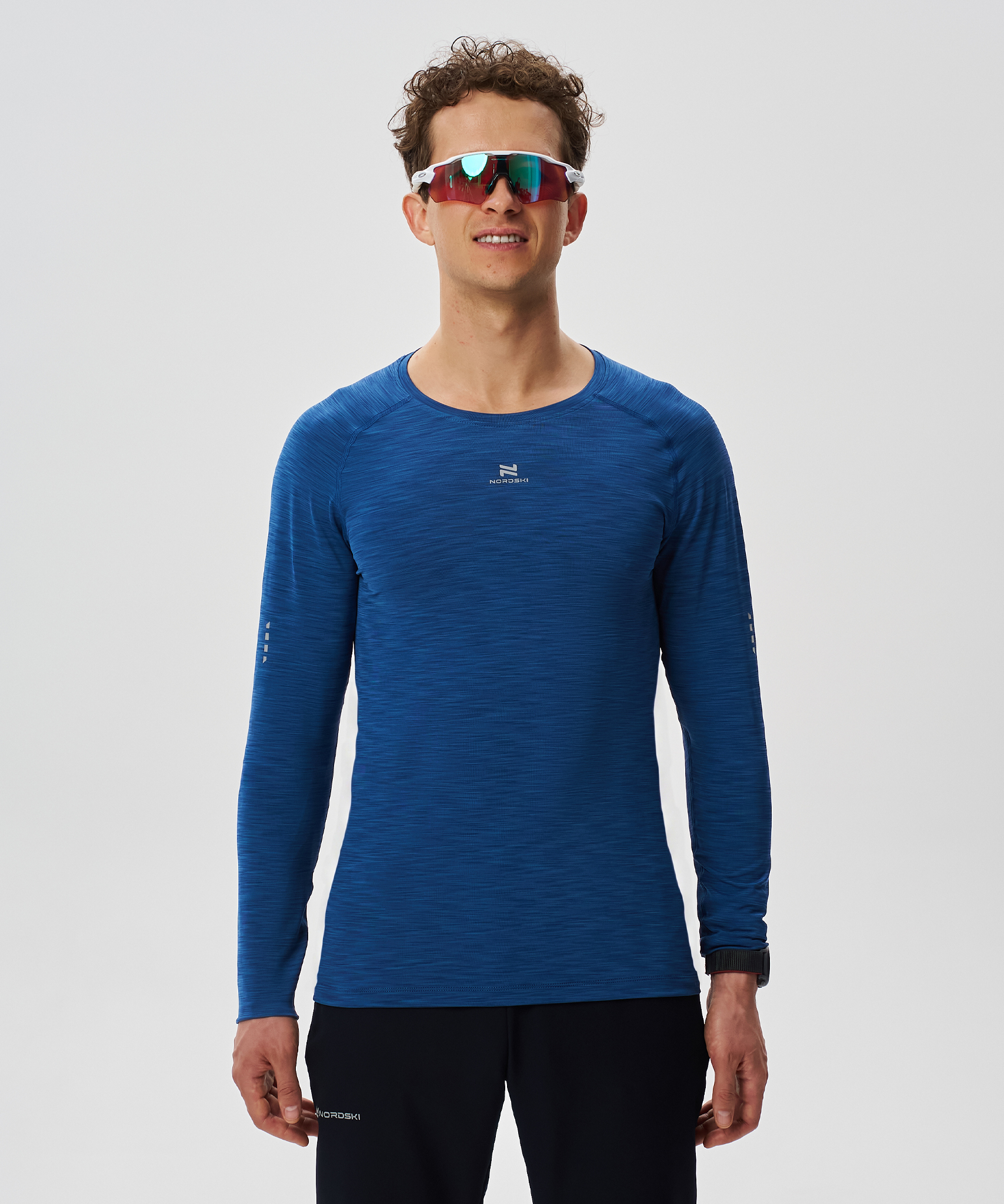 Футболка Nordski Pro Dark Blue с длинным рукавом