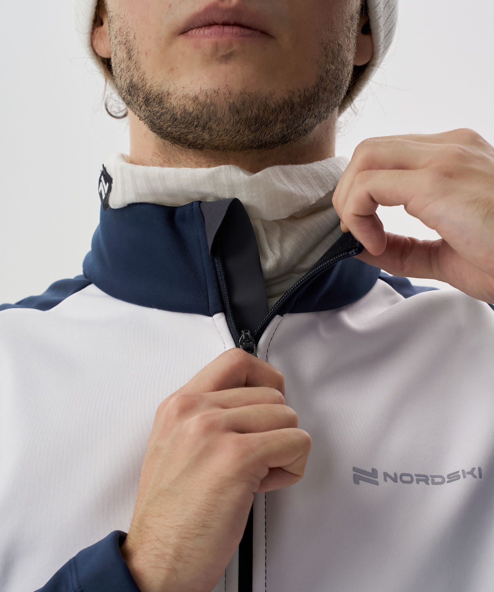 Тренировочная куртка Nordski Advance White/Titan/Black