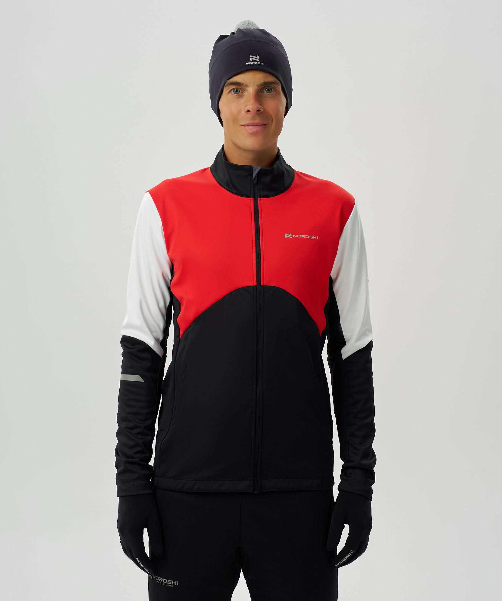 Тренировочная куртка Nordski Pro 2.0 Red/Black/White